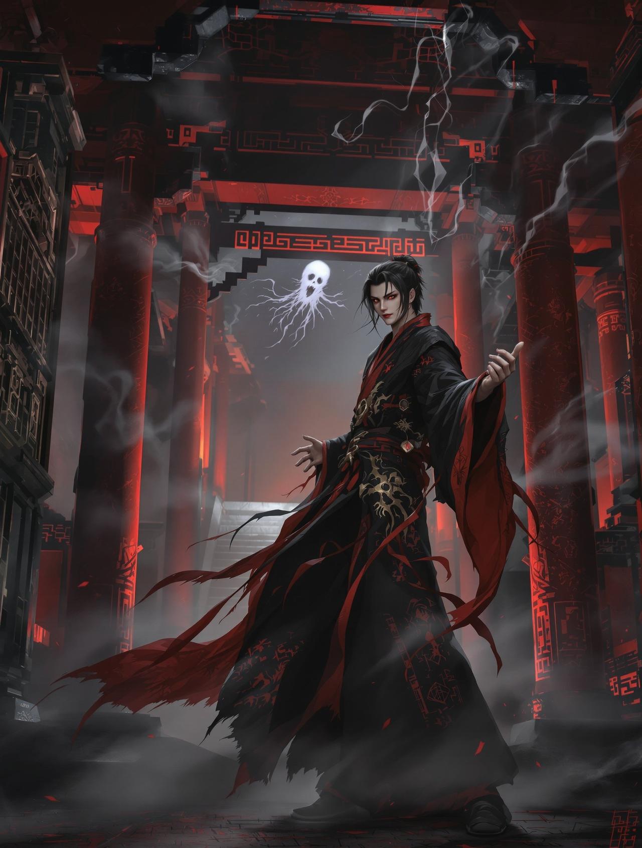 ai漫剧片子 - 镇魂师传奇，东方奇幻题材短剧，千年古镇突发诡异事件，少年镇魂师携祖传法器降妖除魔。鬼魅横行的人间，谁才是真正的守护者？